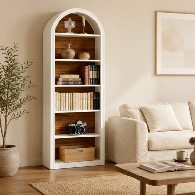 Storage Display Shelf,Elegant Arch Design Bookshelf