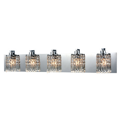 Optix 35'' Wide 5-Light Vanity Light - Polished Chrome