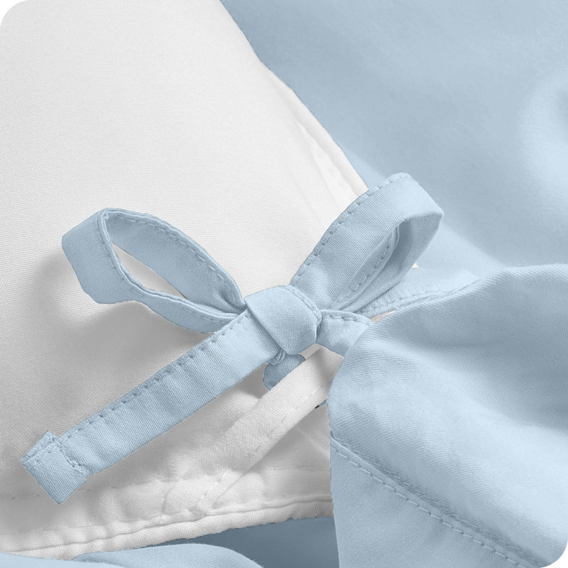 Winter Blue Organic Cotton Twin/Twin XL Duvet Cover Set