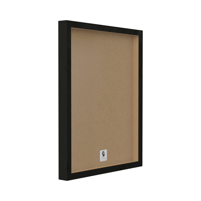 Modern Abstract Botanical Canvas Print with Black Frame, 24" x 30"