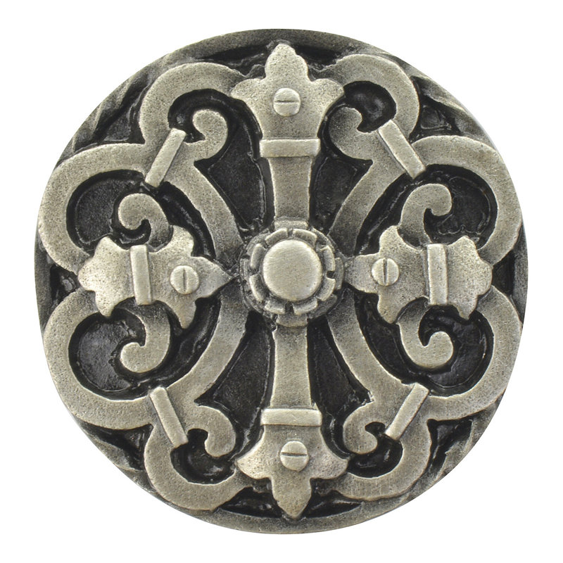 Olde World Mushroom Knob, Antique Pewter
