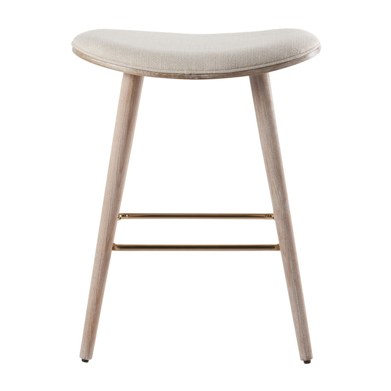 Tabouret de comptoir contemporain de 26 po Saddle