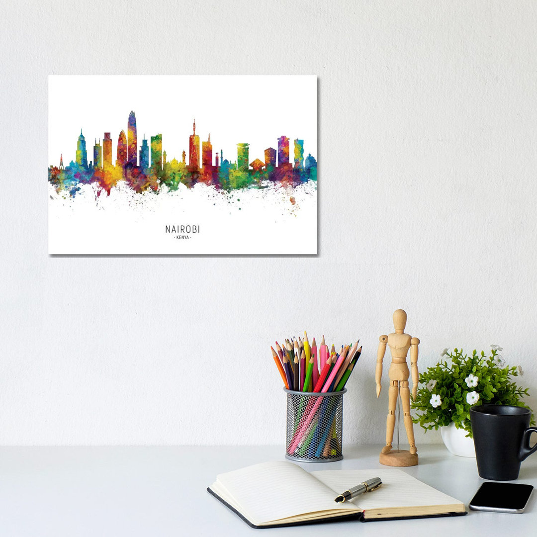 Nairobi Kenya Skyline by Michael Tompsett - Print on Canvas