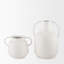 Petit vase Donzel blanc avec taches noires