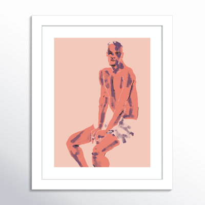 Olender "A Man Posing" Print