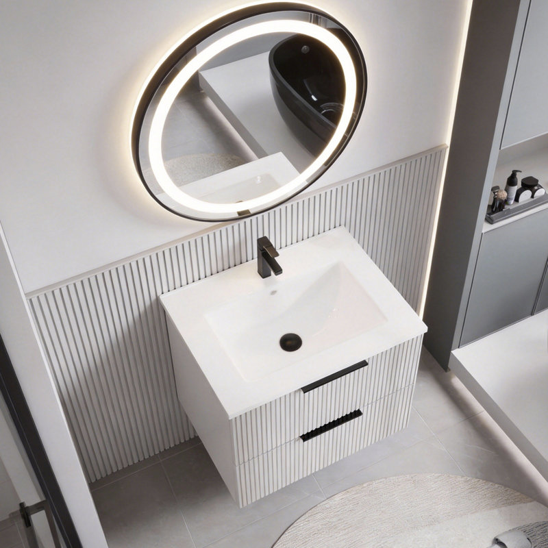 Meuble-lavabo 24 po avec lavabo en céramique