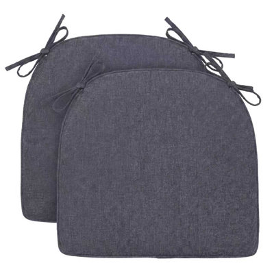 Chair Cushions For Dining Chairs Set Of 2, Seat Cushion For Kitchen Chairs With Removable Cover