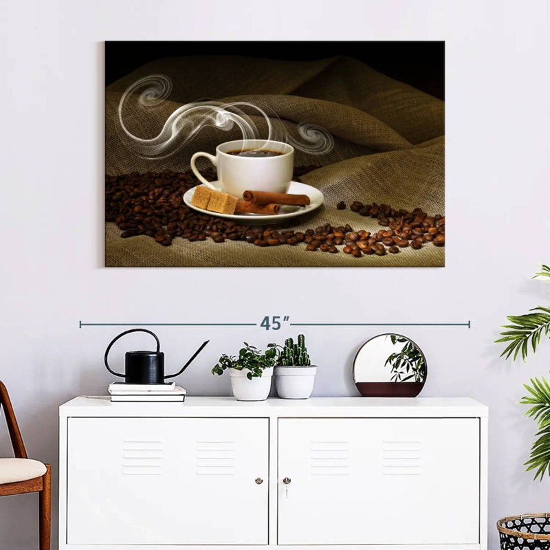 Yarlin Steaming Cinnamon Coffee, 26" H x 39" W