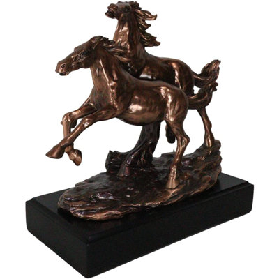 Grande statue en résine bronze bronzée Jollanta
