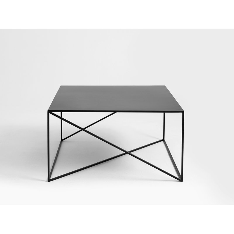Quiana Frame Coffee Table, H45 x L80 x W80cm, Black