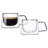 Espresso Barista Double Wall Insulated Coffee Mug, 110 ml 4 Piece Set,Tea,Latte,Beverage Glasses