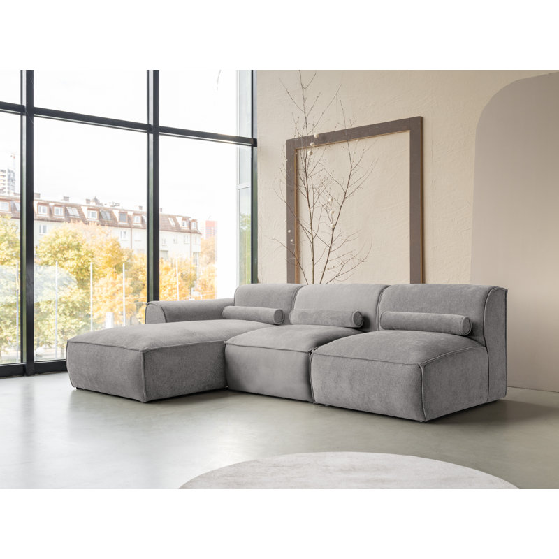 Flex Felix 3 Seater Corner Sofa , Left Hand Facing, Grey