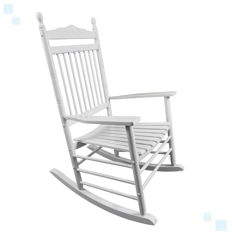 Fauteuil à bascule Balcony Porche, Blanc