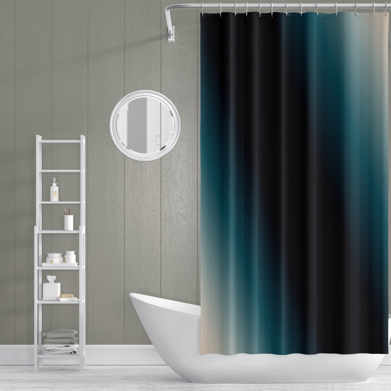 Rideau de douche simple Ombre, H 72 po x l 70 po