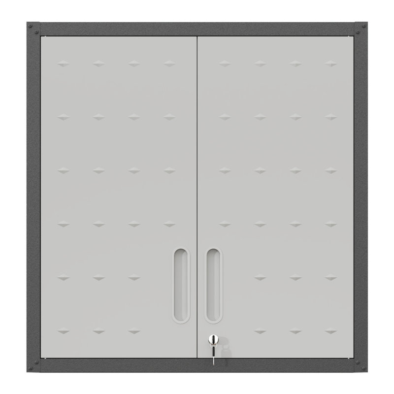 Metal Wall-Mounted Tool Storage Cabinet With Locking Door And 1 Shelf  For Garage Warehouse,Office,Assembly Required