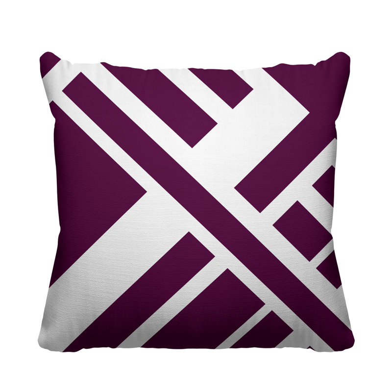 Housse et insert de coussin carré Coastal Calm, 19W" x 19H", Purple
