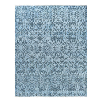 Overdyed One-of-a-Kind 7' 10" X 9' 10" Hand Knotted Area Rug