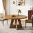 47 Inch Wood Dining Table Round Dining Table (Just 1Pcs Dining Table)-1290617956