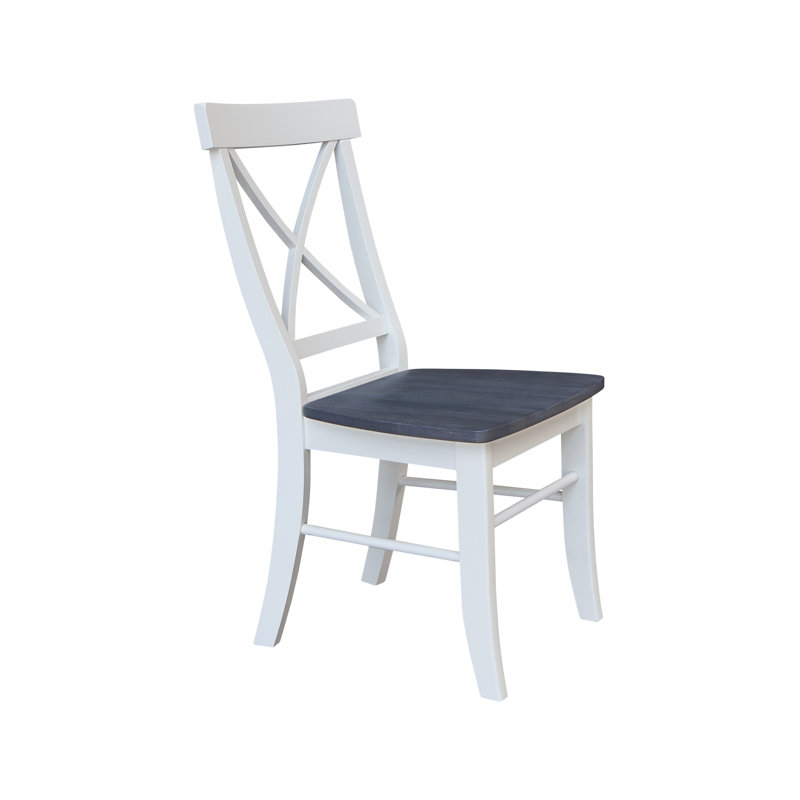 Ensemble de salle à manger Kaylam, Gris chiné / Blanc, 5 pièces: table, 4 chaises