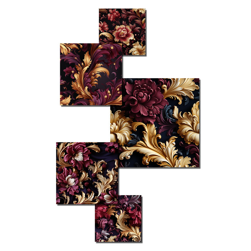 Gainsborough - Damask Wall Decor Set Of 5