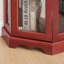 Lighted Corner Curio Cabinet With Tempered Glass Doors & Shelves-1003014357