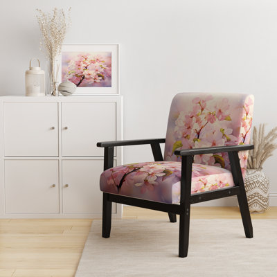 Chaise avec accoudoirs rembourrée Apple Blossom