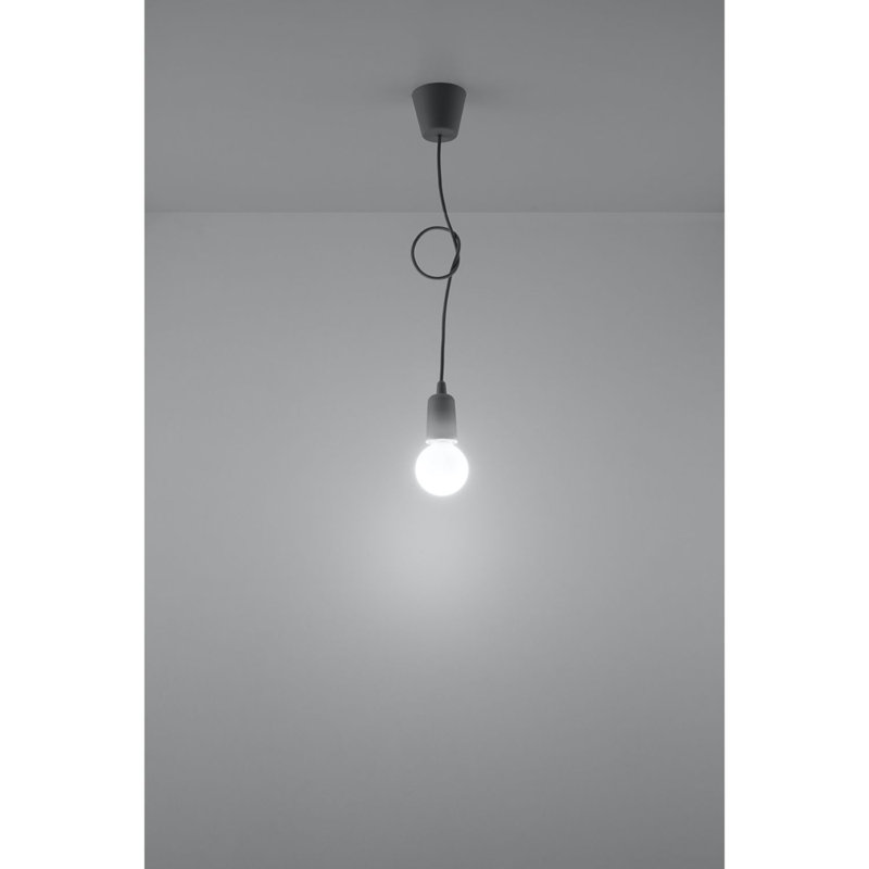 Anhua 1 - Light Bulb Pendant, Grey