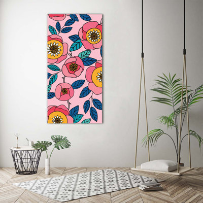 Colourful Flowers - Wrapped Canvas Art Prints