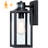  Schlesinger Black Steel Outdoor Motion Sensor Wall Light