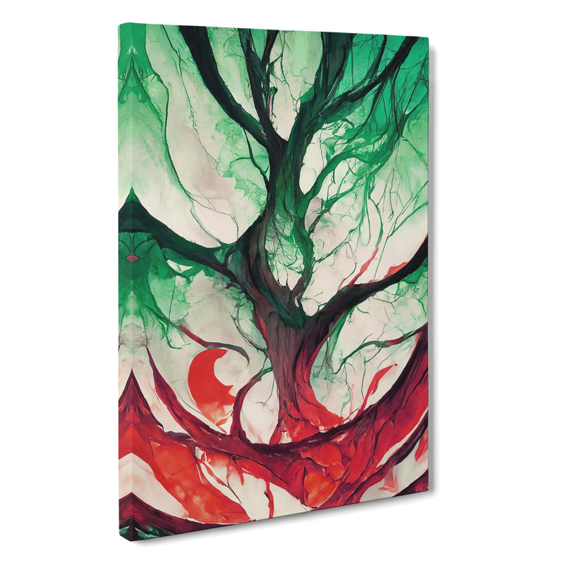 Abstract Tree No.6 - Wrapped Canvas Print, 50cm H x 35cm W x 3cm D