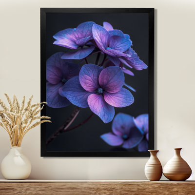 Ethereal Beauty Purple Blue Hydrangea Photo I - Hydrangea Wall Decor
