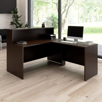 Bureau de réception en L Arrive - l 60 po x P 72 po - Réversible