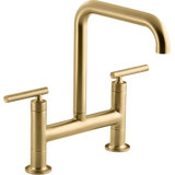 Purist® Two-Hole Deck-Mount Bridge Kitchen Sink Faucet