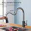 Robinet de cuisine rétractable à poignée simple avec accessoires-62467304