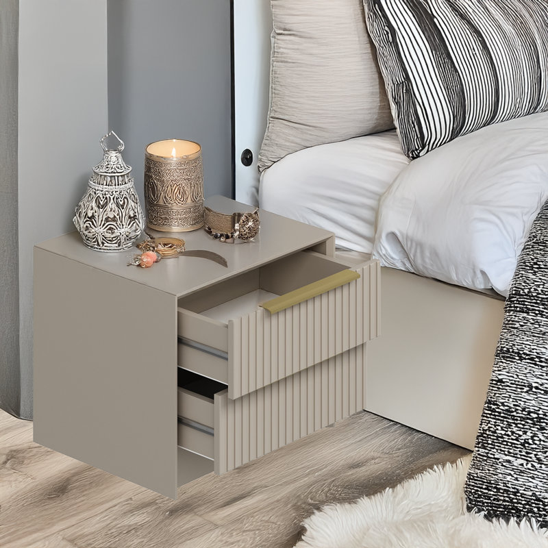 2 Cabinets Nightstand