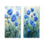 Pivoines bleues océaniques dans le champ I - art mural floral, collection 2 panneaux-1488796875-1488796870