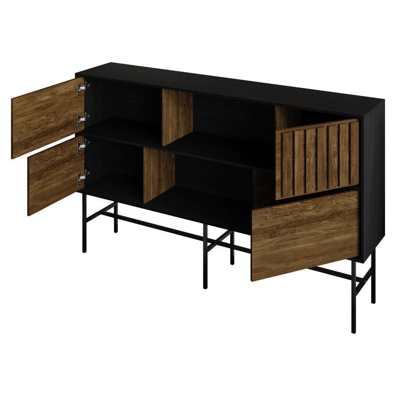 Console média brune Brown Oakridge, Brun