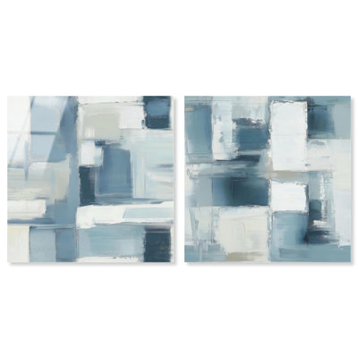 Ensemble de 2 panneaux modernes Modern Art Abstract Art 