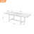Dugas 9Pc Outdoor Patio FSC Teak Extendable Dining Set - Yellow Chairs-122878464