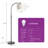 63.4'' Arched/arc Dimmable Floor Lamp With Bulbs Included-1279425035