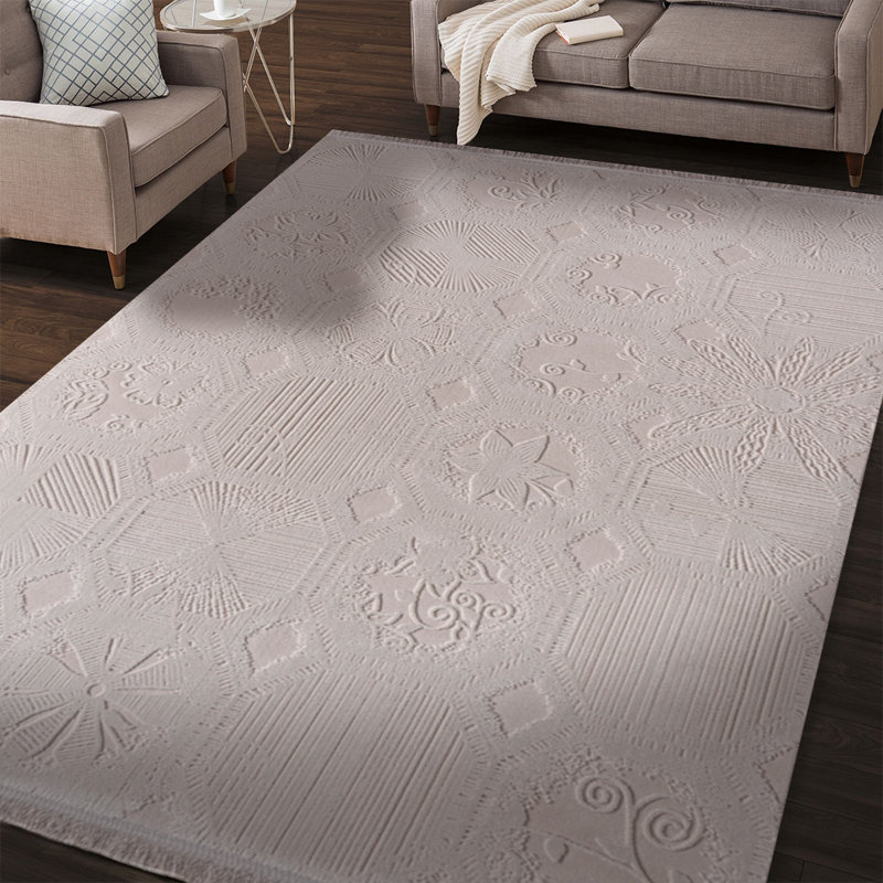 Tapis en coton Teresia, Tapis de couloir 2 pi 7 po x 10 pi