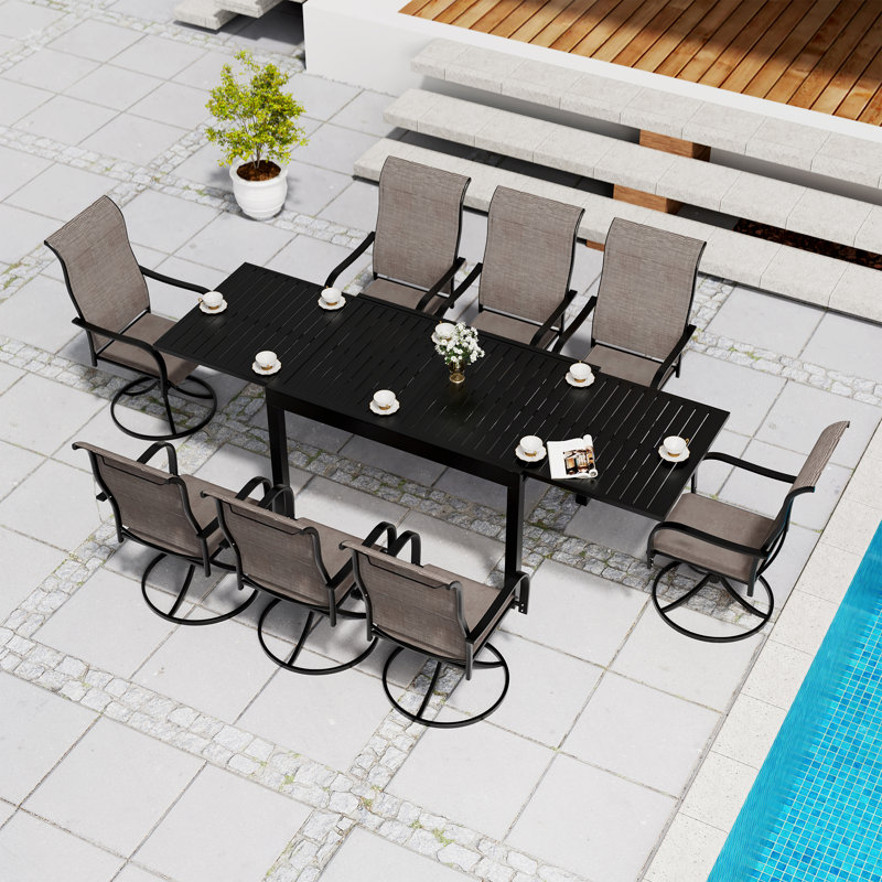Falbo Rectangular 8 - Person Outdoor Dining Set