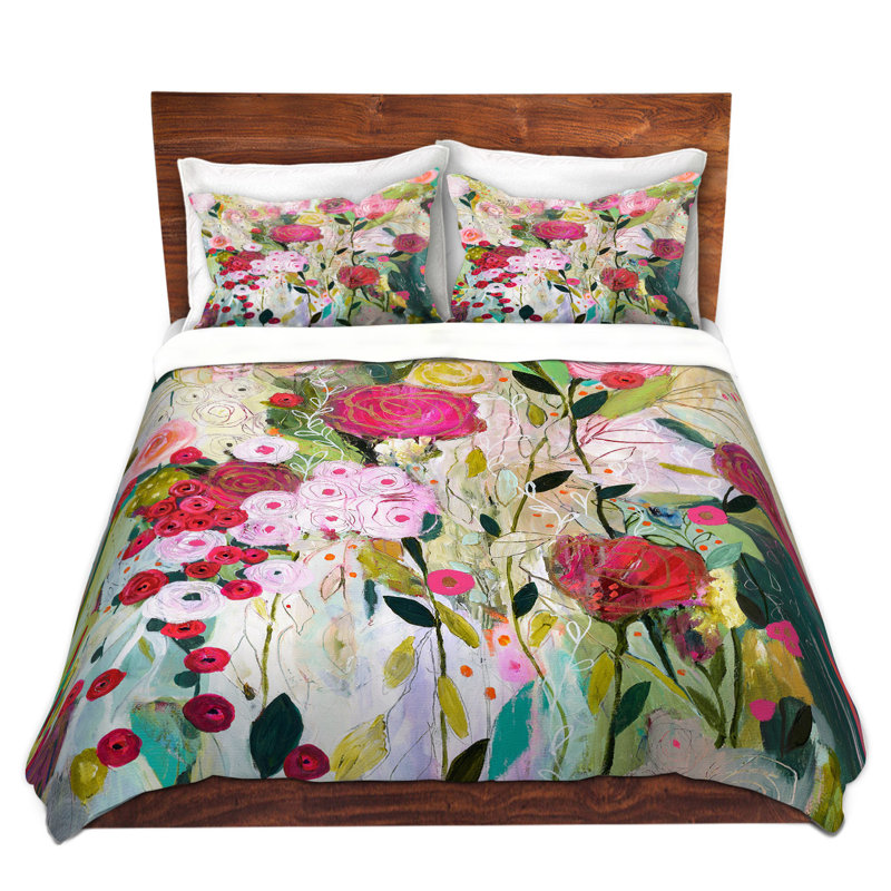 Ensembles de housses de couette DiaNoche en microfibre par Carrie Schmitt - Rose sauvage