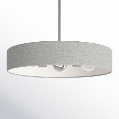 Silke 4 - Light Metal Dimmable Drum Chandelier