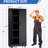Heavy Duty Rolling Garage Storage Cabinet With Lockable Wheels, 4 Adjustable Shelves, And 3-Point Security Lock For Secure Tool Organization.