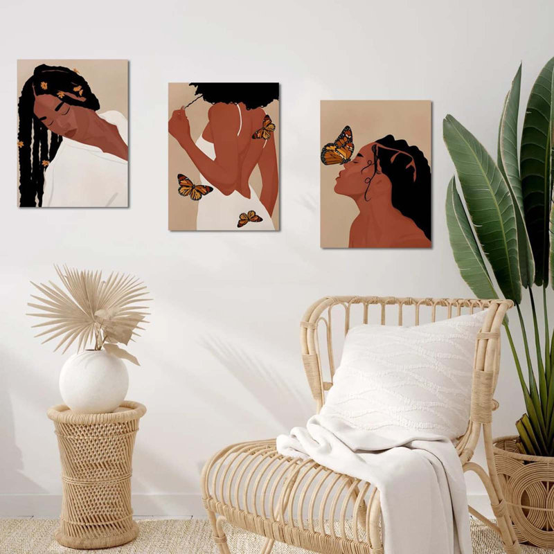 3 Piece Wrapped Canvas Print, 40 cm H x 30 cm W