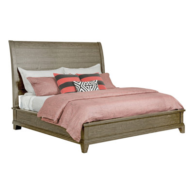 Gabrelle Solid Wood Sleigh Bed