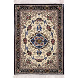 Merkiel Oriental Area Rug in Ivory