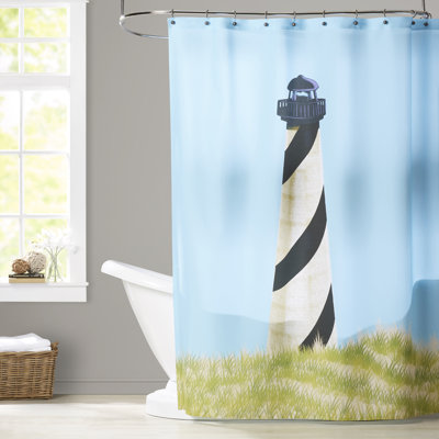 Rideau de douche à imprimé géométrique OuterBanks