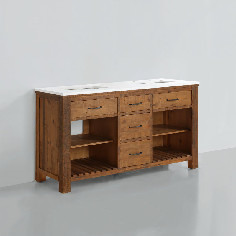 New farmhouse 60" Double Vanity